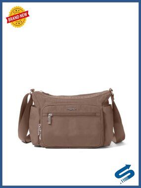 Nylon Crossbody Hobo Bag RFID Wallet Water Bottle Holder Expandable
